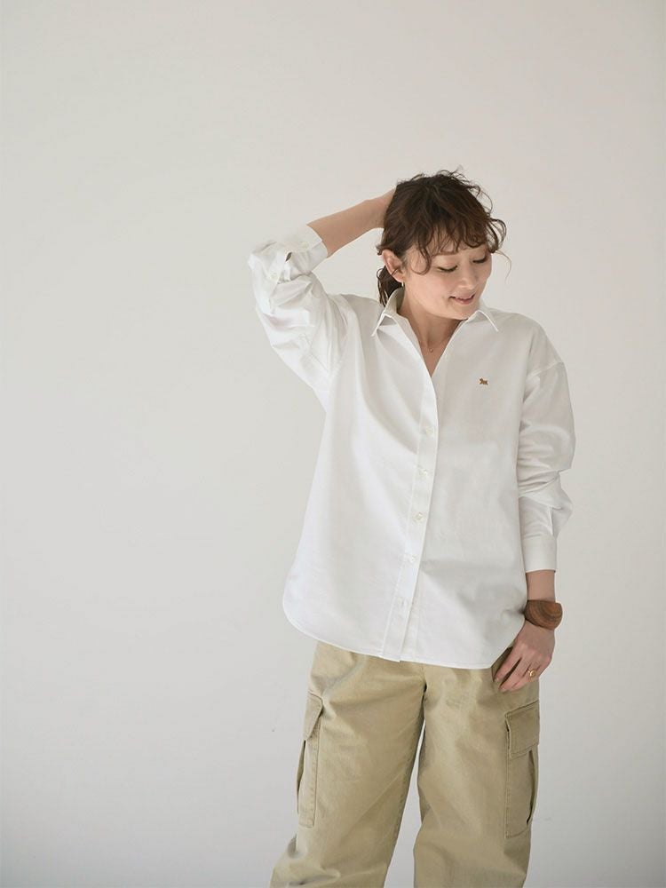 刺繍入りオックスオーバーシャツ | HUG O WaR ONLINE STORE