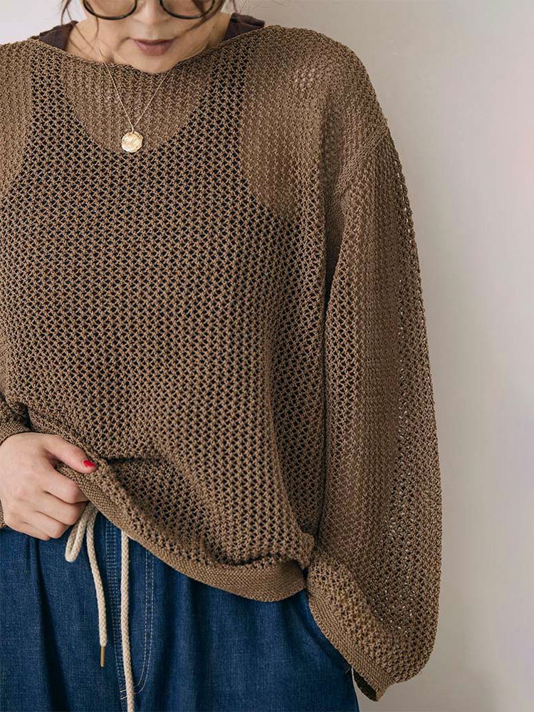 ハグオーワー⭐︎ ペーパーヤーンメッシュニット新品 ペーパーヤーンメッシュニット | HUG O WaR ONLINE STORE