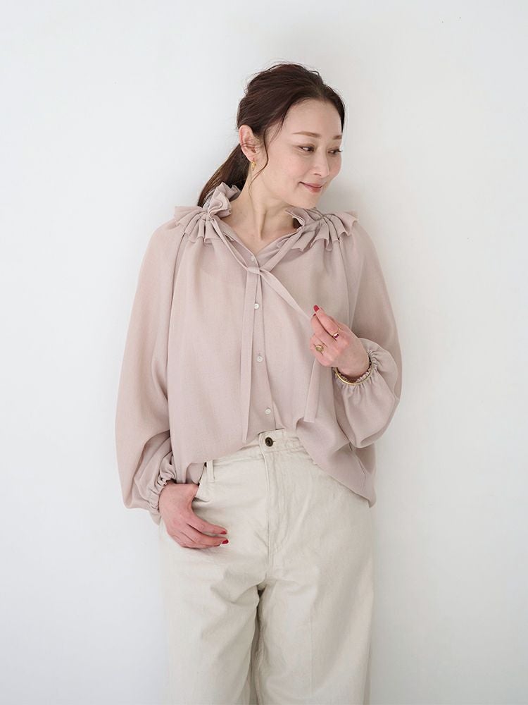 ビエラダブルフリルカラーリボンブラウス | HUG O WaR ONLINE STORE