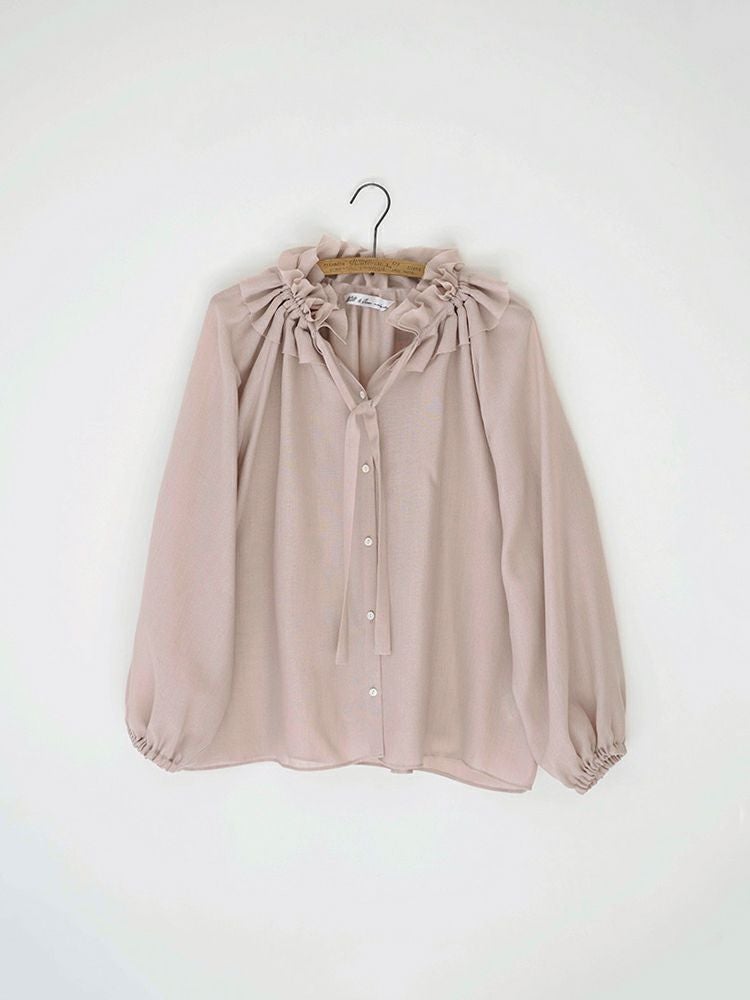 ビエラダブルフリルカラーリボンブラウス | HUG O WaR ONLINE STORE