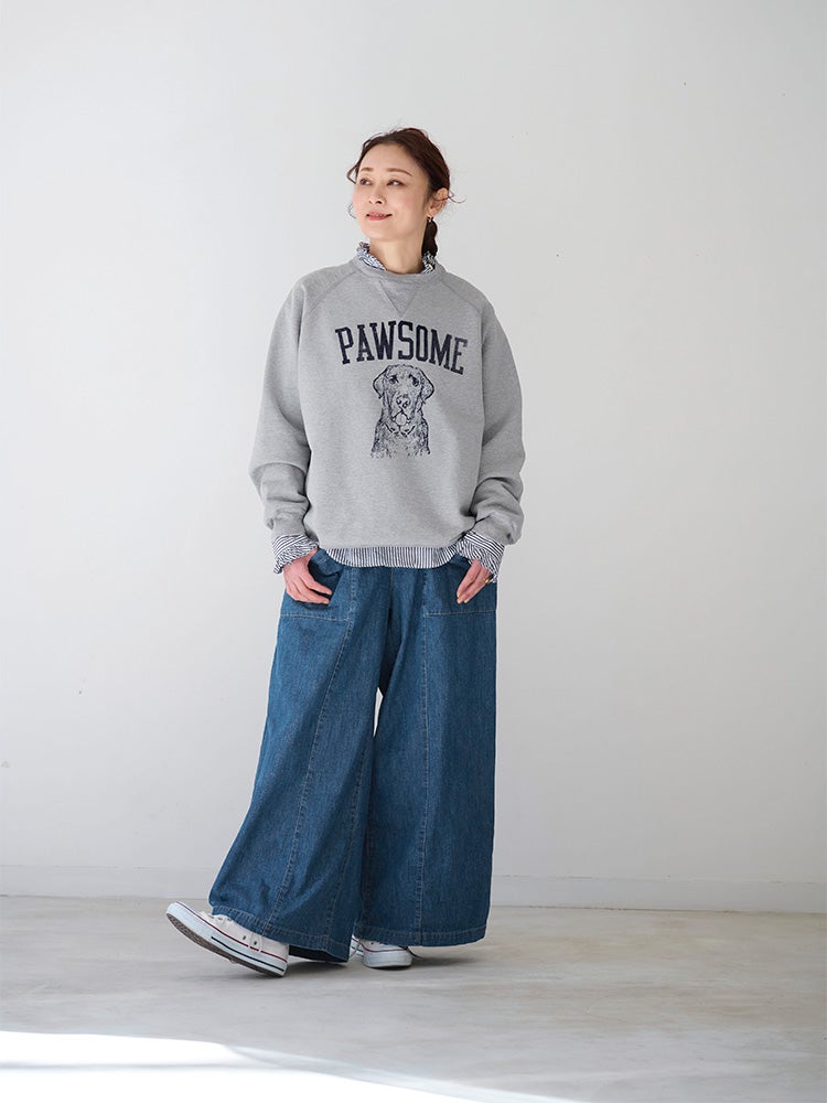 REMI RELIEF×HUG O WaRコラボクルーネックスウェット(PAWSOME) | HUG O