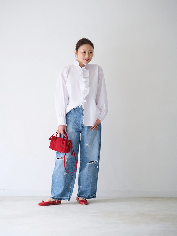 SIDOGRAS無地ラッフルフリルシャツ | HUG O WaR ONLINE STORE