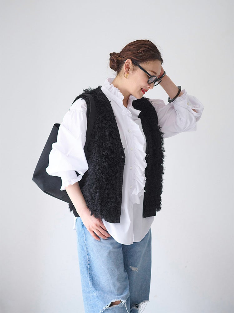 SIDOGRAS無地ラッフルフリルシャツ | HUG O WaR ONLINE STORE