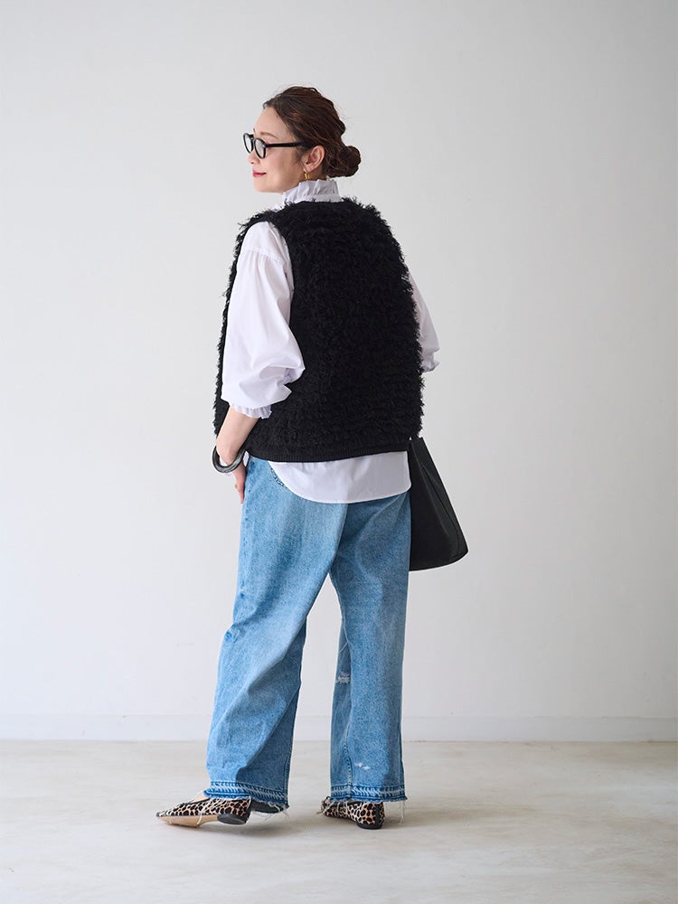 ハグオーワー⭐︎ ループフリンジニットベスト新品 ループフリンジニットベスト | HUG O WaR ONLINE STORE