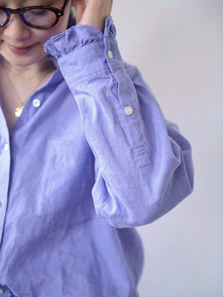 リネンコットンWフリルシャツ | HUG O WaR ONLINE STORE