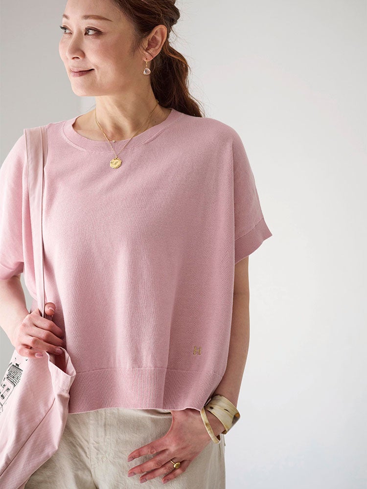 H刺繍ショートニットプルオーバー | HUG O WaR ONLINE STORE