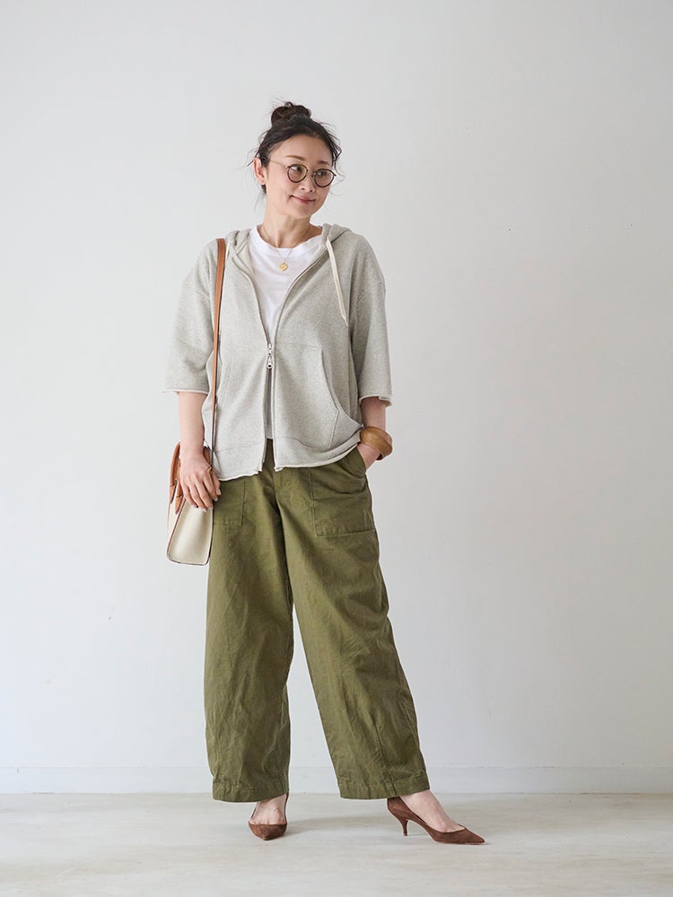 ミニ裏毛ジップアップハーフスリーブフーディー | HUG O WaR ONLINE STORE