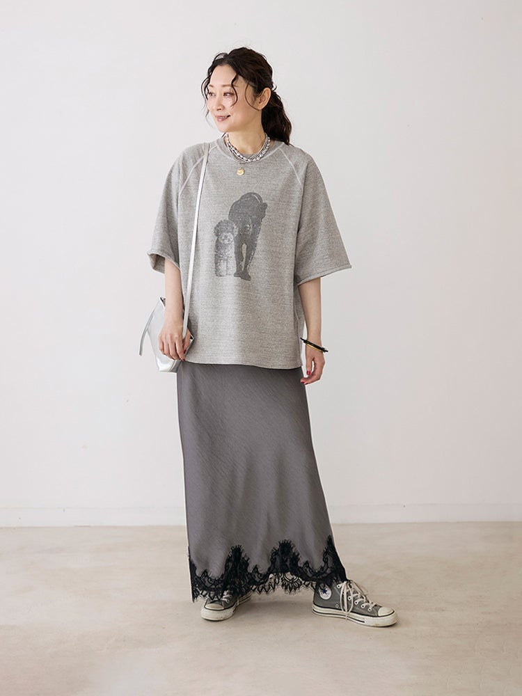 REMI RELIEF×HUG O WaRコラボ天竺ハーフスリーブDog T-sh | HUG O WaR