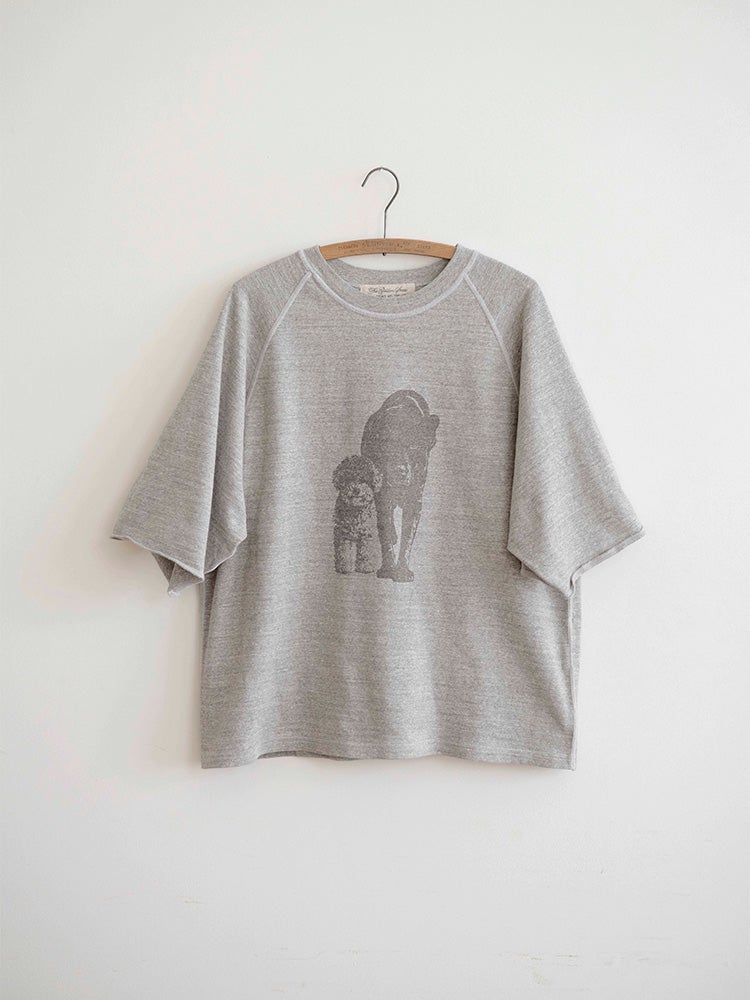 REMI RELIEF×HUG O WaRコラボ天竺ハーフスリーブDog T-sh | HUG O WaR