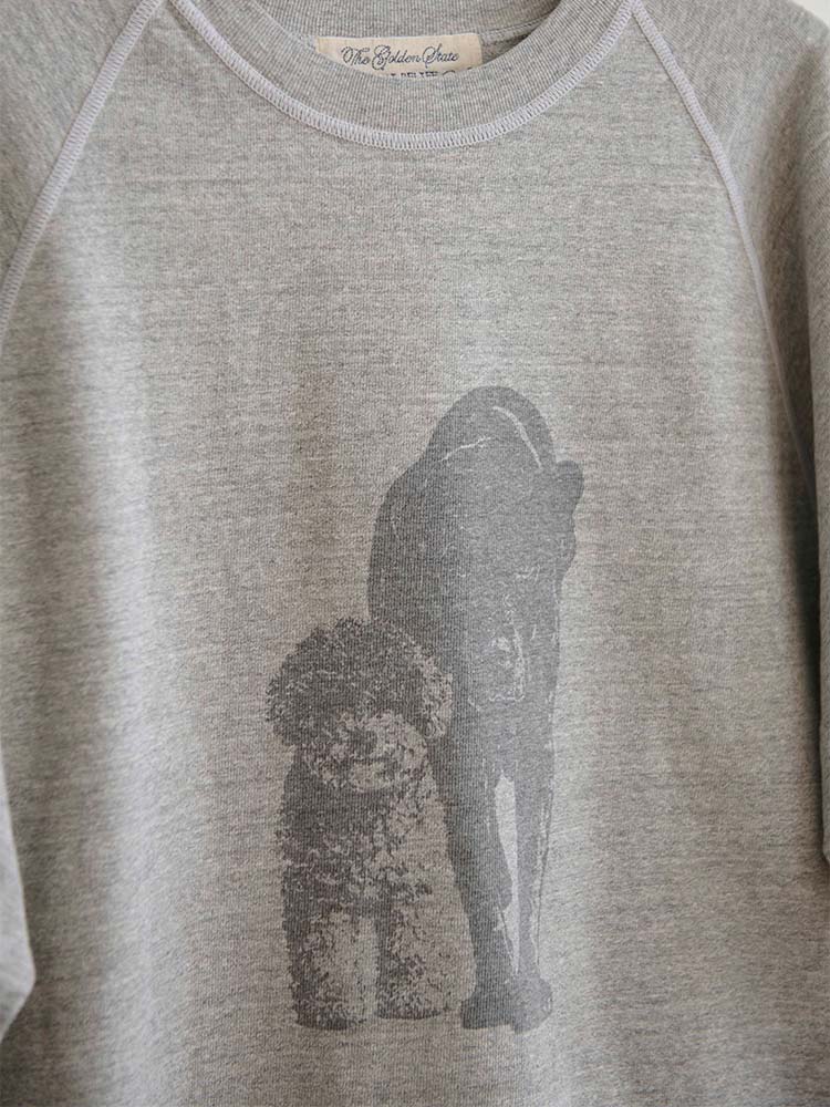 REMI RELIEF×HUG O WaRコラボ天竺ハーフスリーブDog T-sh | HUG O WaR