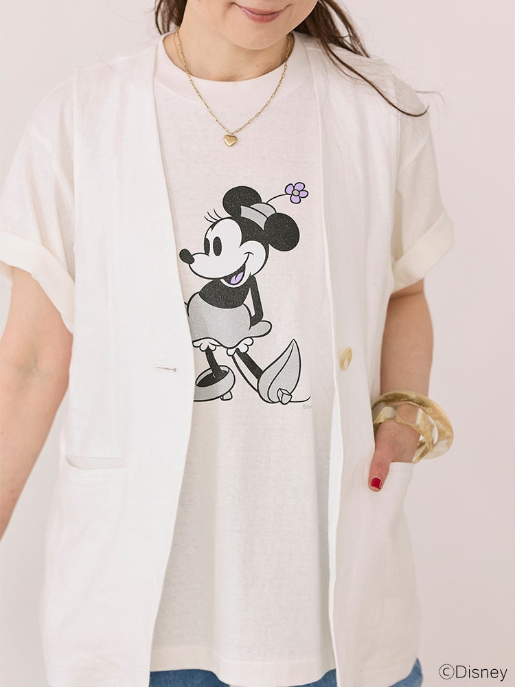 Americana×HUG O WaR/ミニーマウス/グリッターpt.T-sh | HUG O WaR