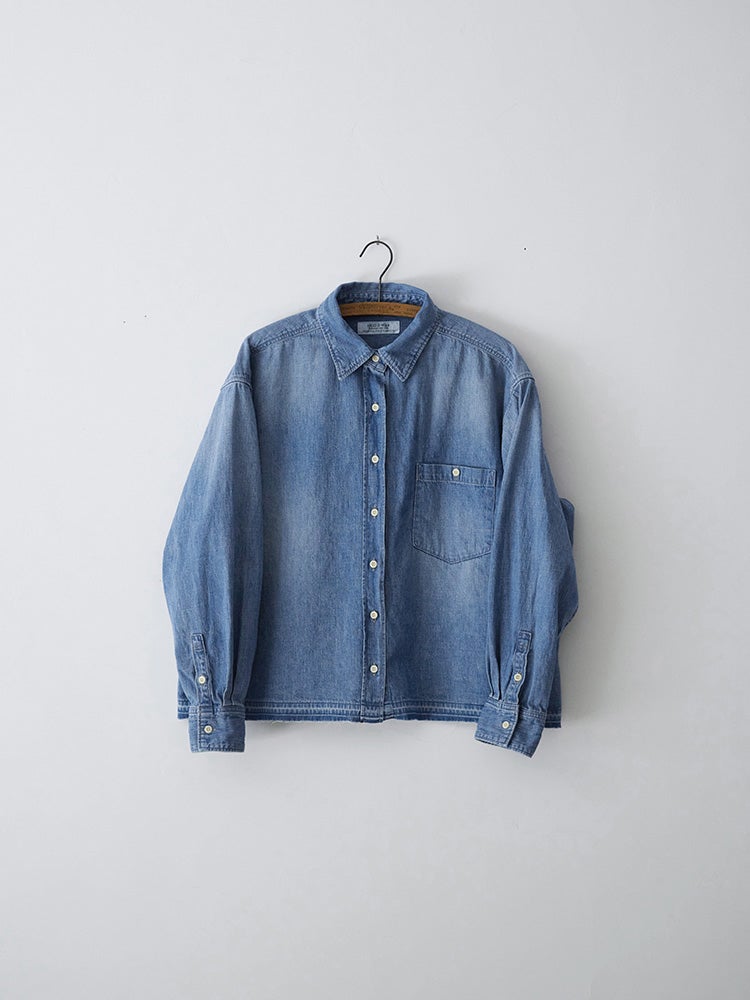 デニムクロップドフリンジシャツ | HUG O WaR ONLINE STORE