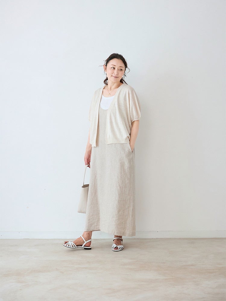 リネンドルマンスリーブショートカーディガン | HUG O WaR ONLINE STORE