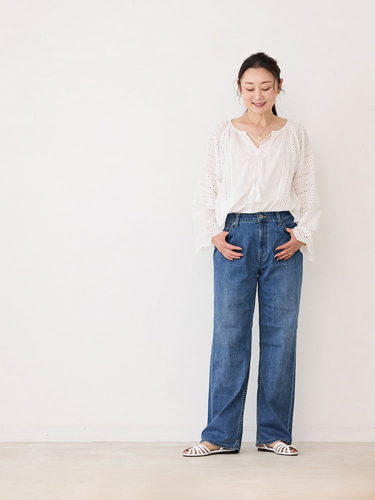 中空糸オリジナルストレートデニムパンツ | HUG O WaR ONLINE STORE